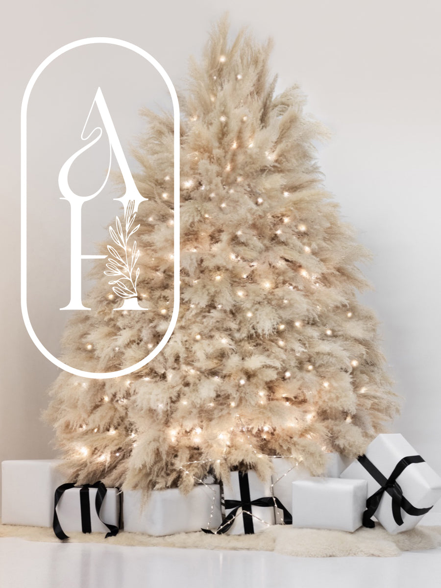 Pampas Grass Christmas Tree