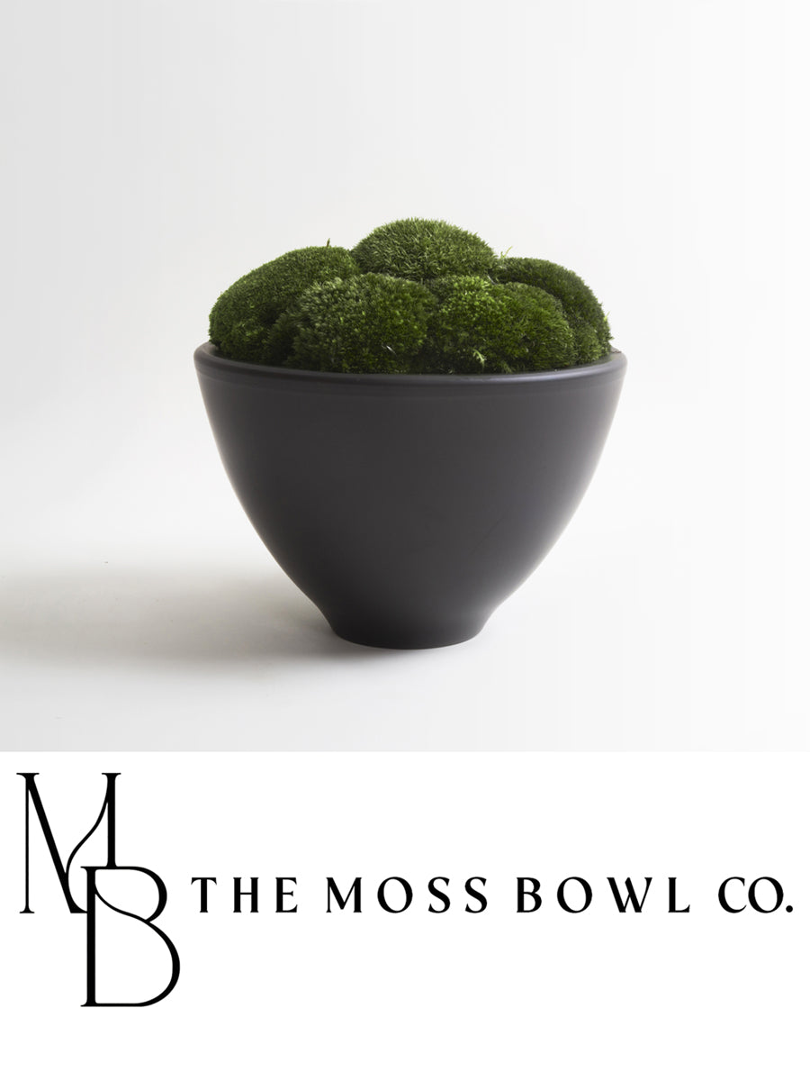 Anthracite Moss Bowl Tall